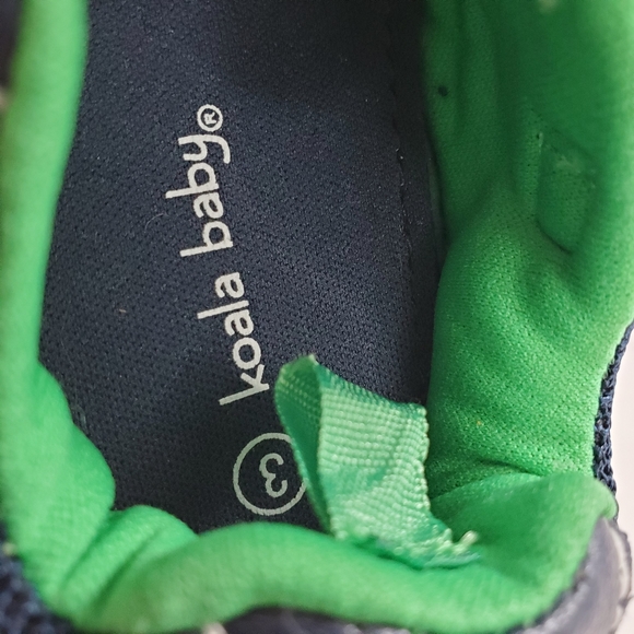 Koala Kids Navy and Green Sneakers with Velcro - Picture 6 of 8